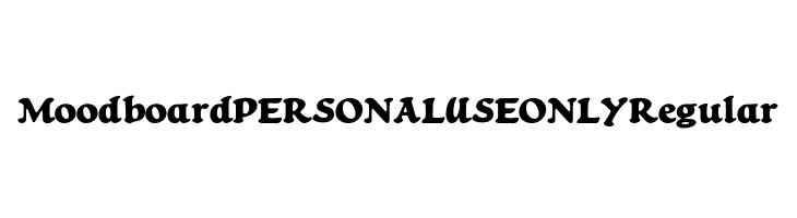 Moodboard PERSONAL USE ONLY Regular  नि: शुल्क फ़ॉन्ट्स डाउनलोड
