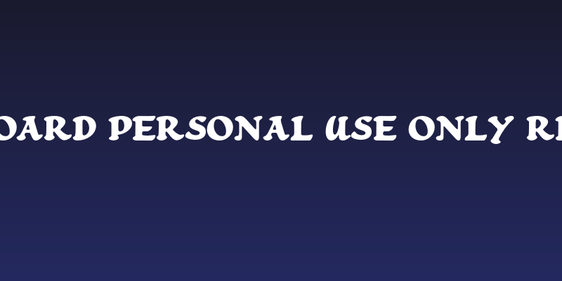 Moodboard PERSONAL USE ONLY Regular Social Header