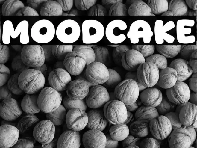 Moodcake Font examples