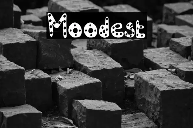 Moodest Caratteri examples