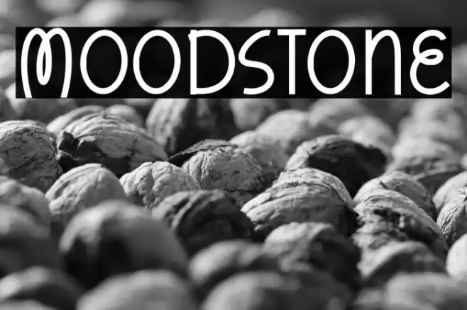 Moodstone Font examples