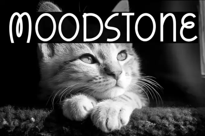 Moodstone Font examples