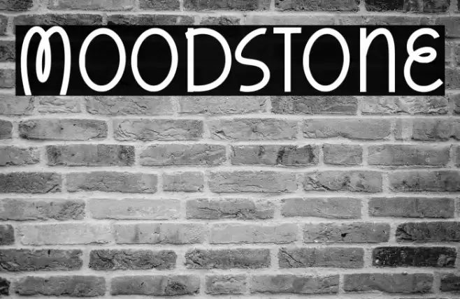 Moodstone Font examples