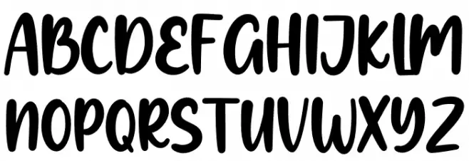 Moody Babe Schriftart Groß