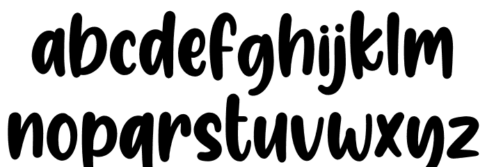 Moody Babe Font LOWERCASE