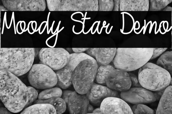 Moody Star Demo Font examples