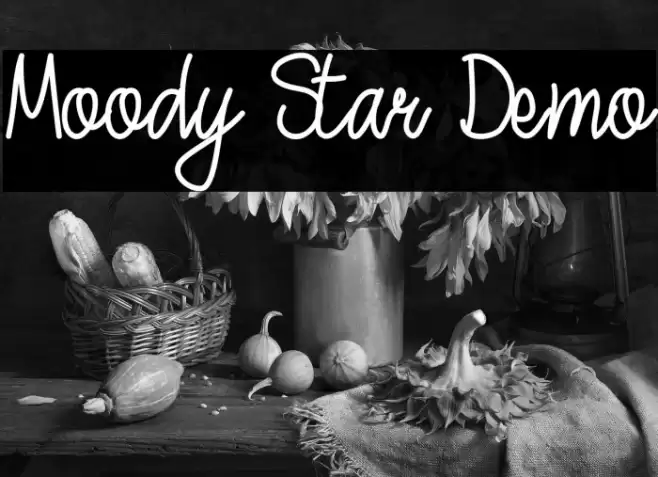 Moody Star Demo Font examples