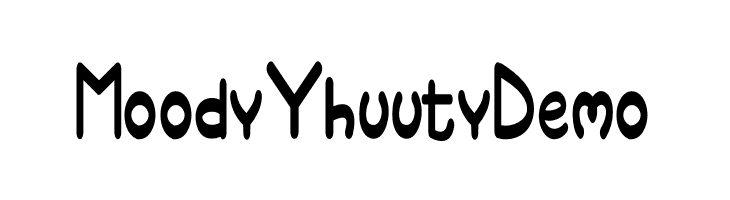 Moody Yhuuty Demo  नि: शुल्क फ़ॉन्ट्स डाउनलोड