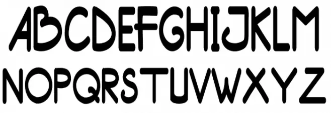 Moody Yhuuty Demo Schriftart Groß