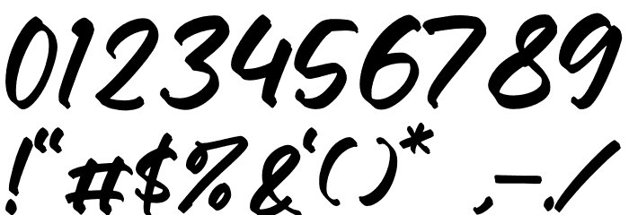 Moody Font OTHER CHARS