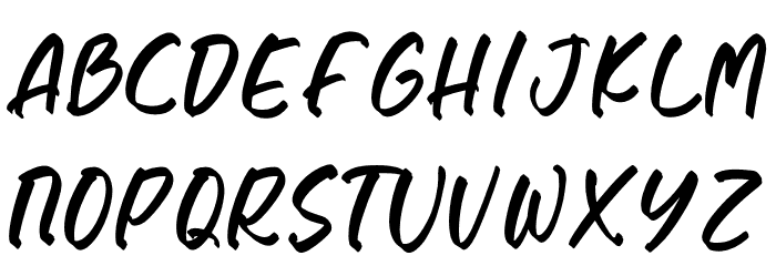 Moody Font UPPERCASE