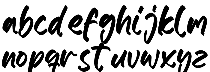 Moody Font LOWERCASE