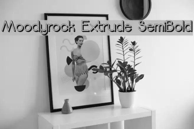 Moodyrock Extrude SemiBold Font examples