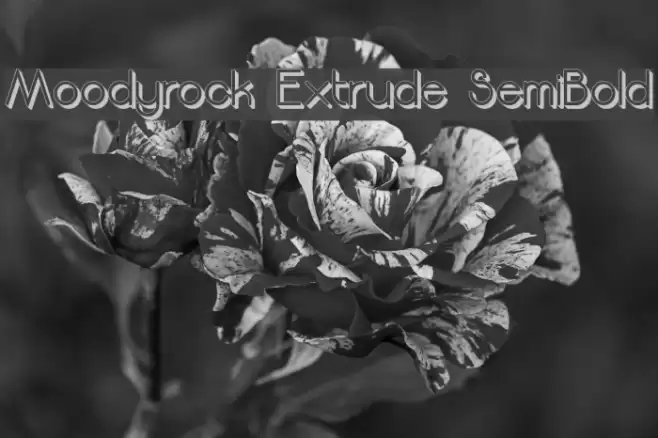 Moodyrock Extrude SemiBold Font examples