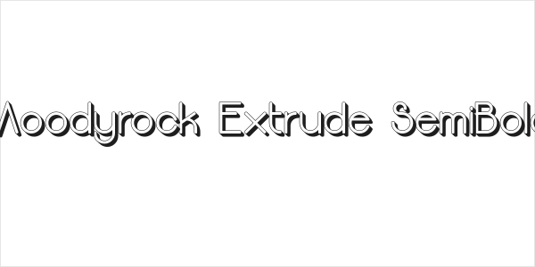 Moodyrock Extrude SemiBold Logo