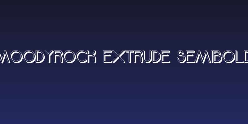 Moodyrock Extrude SemiBold Social Header