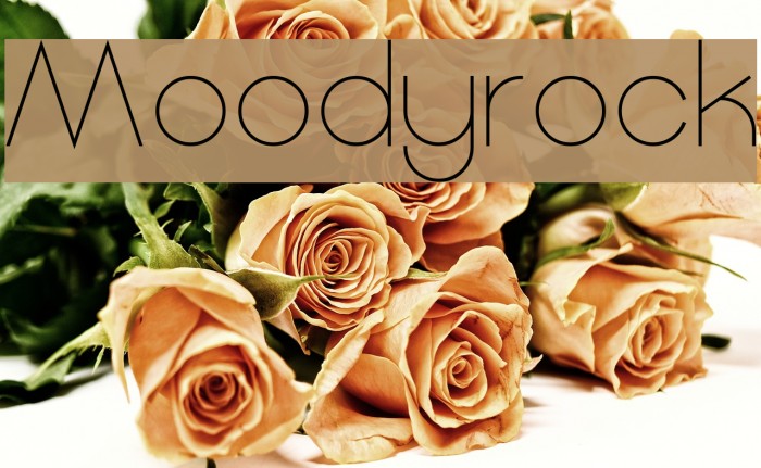 Moodyrock Font examples