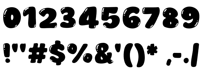 Moofu Burst Font OTHER CHARS