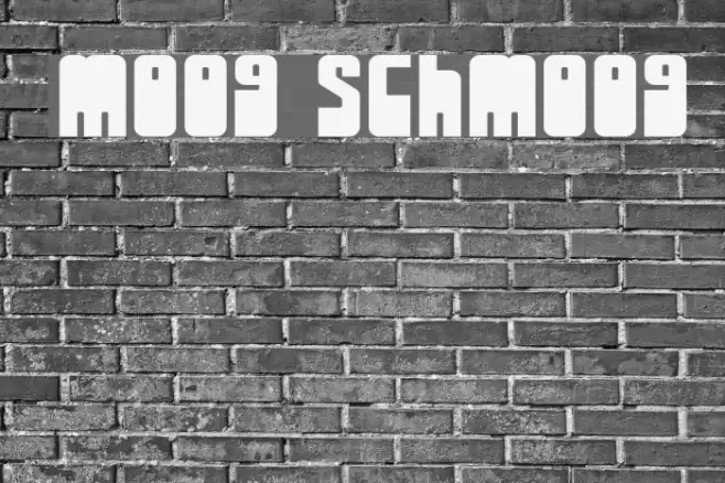 Moog Schmoog Font examples