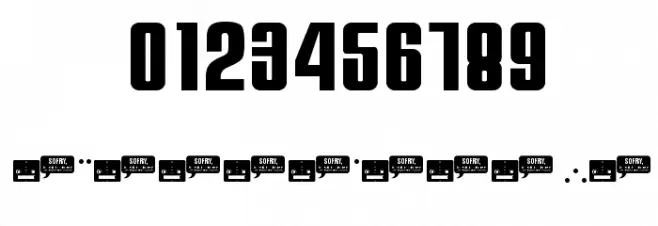 Moog Font OTHER CHARS