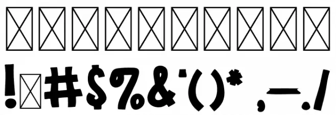 Moogie Disco Font OTHER CHARS