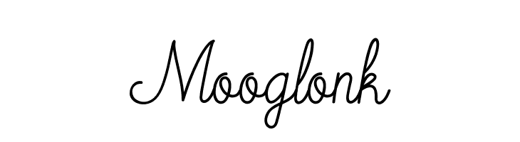 Mooglonk Font