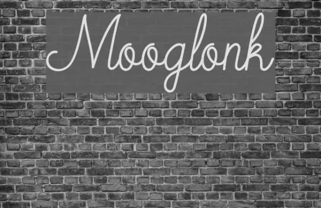 Mooglonk Font examples