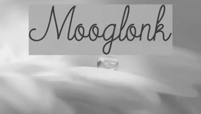Mooglonk Font examples