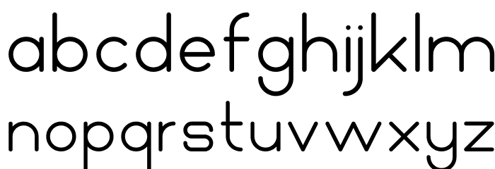 Mooka Font LOWERCASE