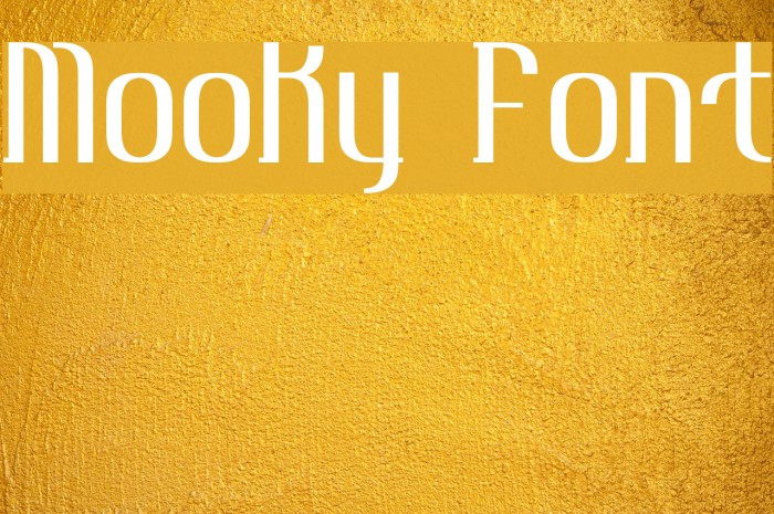 Mooky Font examples