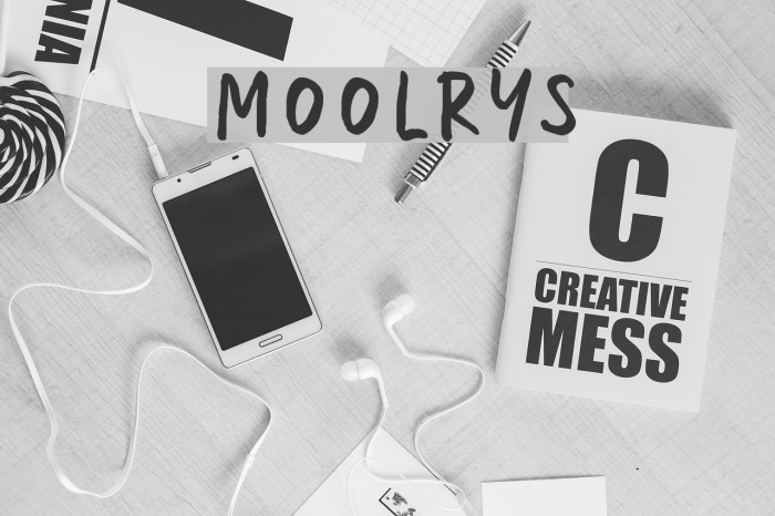 Moolrys Font examples