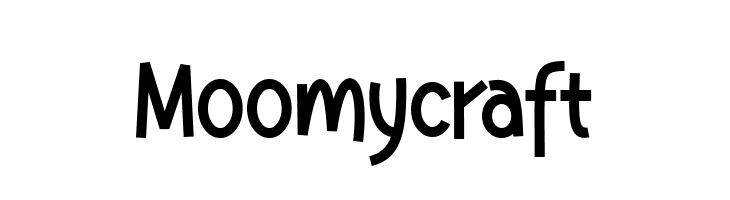 Moomycraft  les polices de caractères gratuit tlcharger