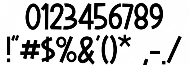 Moomycraft Font OTHER CHARS