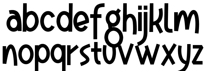 Moomycraft Font LOWERCASE