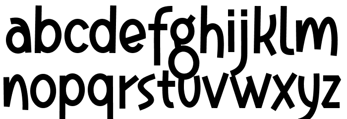 Moomycraft Font LOWERCASE