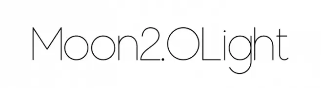 Moon 2.0 Light  Fuentes Gratis Descargar