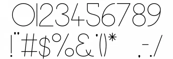 Moon 2.0 Light Font OTHER CHARS