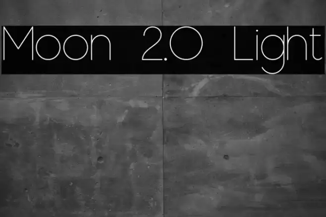 Moon 2.0 Light Font examples