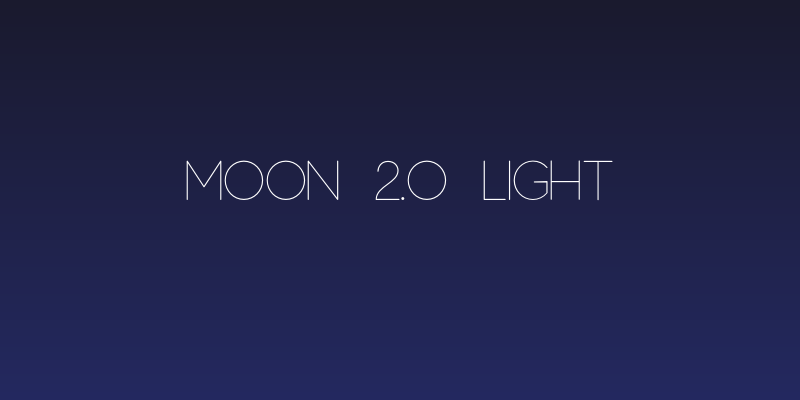 Moon 2.0 Light Social Header