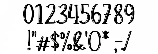 Moon Charming Slab Demo Font OTHER CHARS