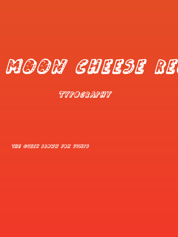 Moon Cheese Regular Poster