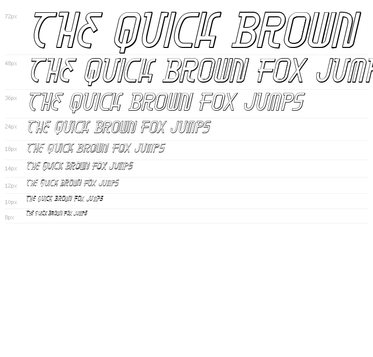 Moon Dart 3D Italic Waterfall