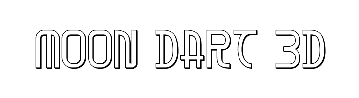 Moon Dart 3D  baixar fontes gratis