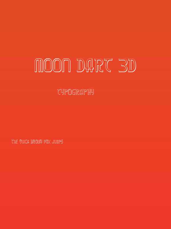 Moon Dart 3D Poster