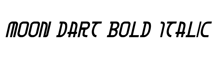 Moon Dart Bold Italic  لخطوط تنزيل