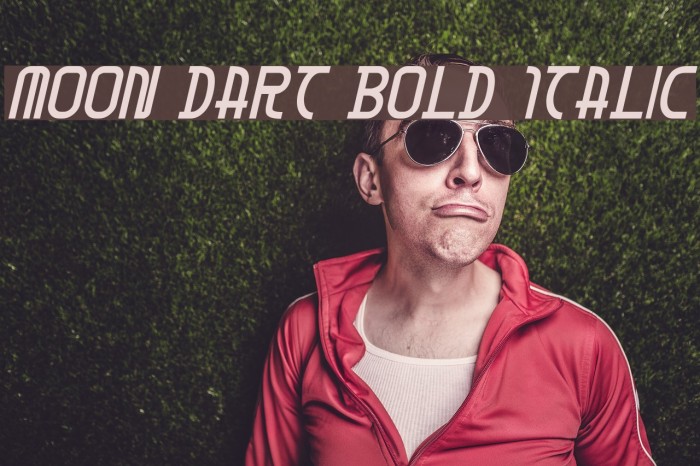 Moon Dart Bold Italic Fuentes examples
