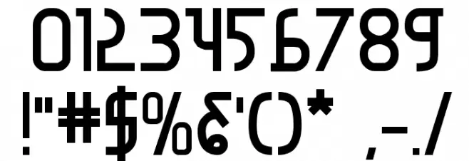 Moon Dart Bold Font OTHER CHARS