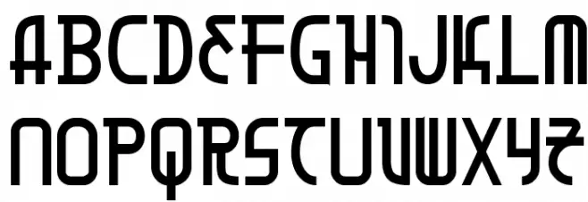 Moon Dart Bold Font Litere mari