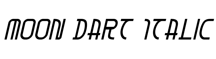 Moon Dart Italic  नि: शुल्क फ़ॉन्ट्स डाउनलोड
