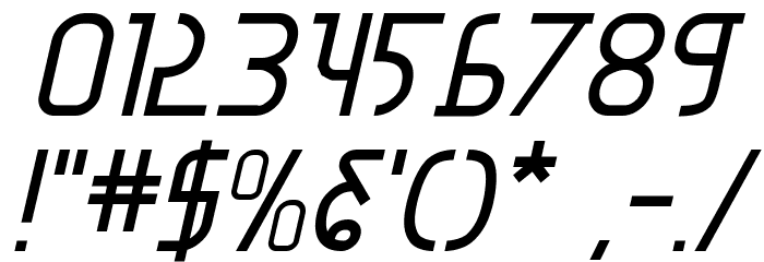 Moon Dart Italic Font OTHER CHARS